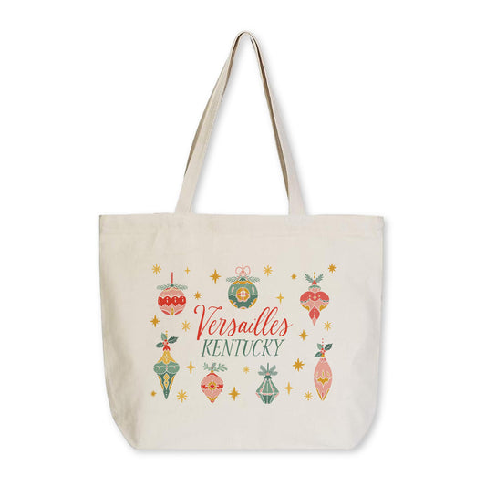 Tote Bag Natural Canvas-Ornament Gems Versailles Kentucky -0