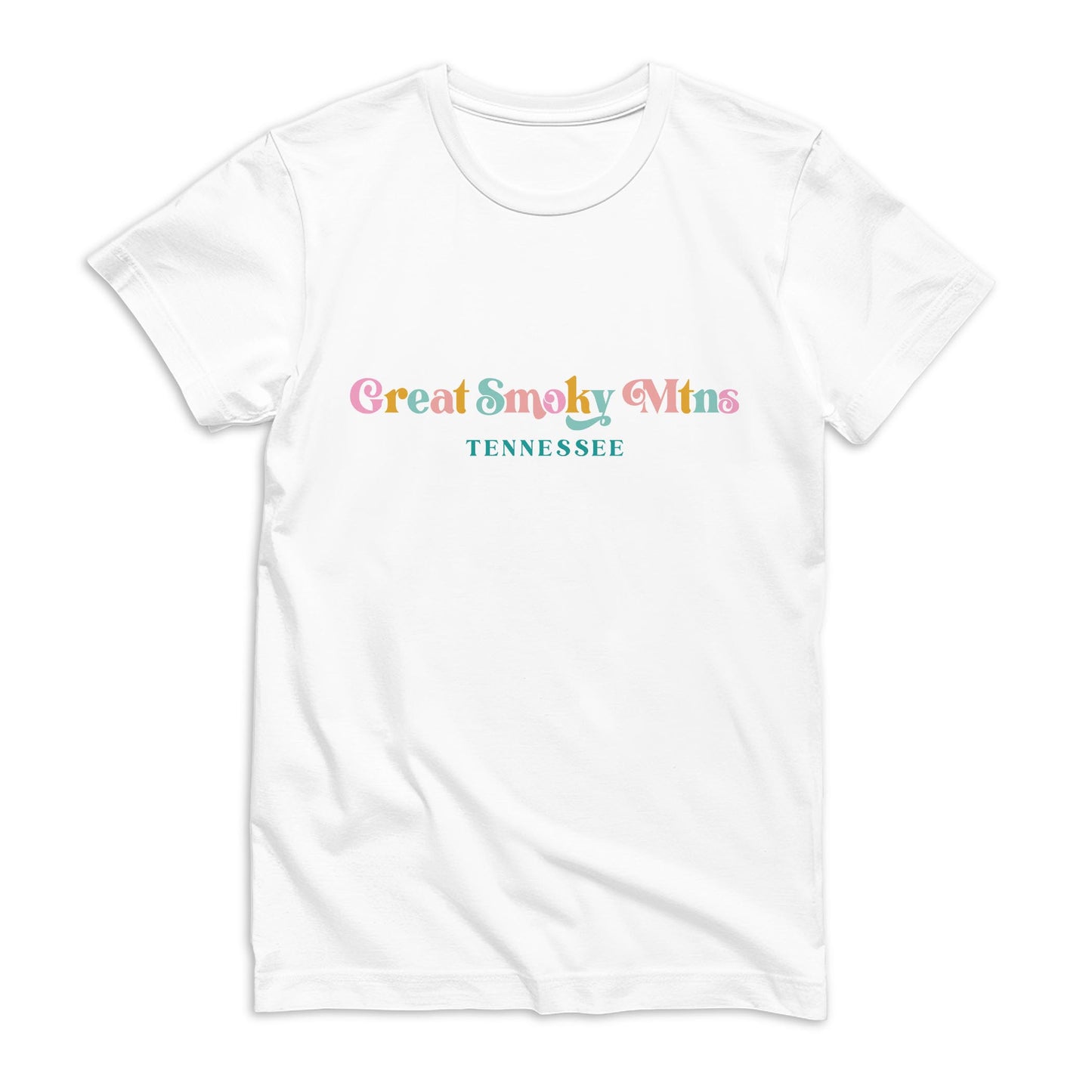 Bella Canvas T-Shirt White-Kalia Local Great Smoky Mtns Tennessee -0