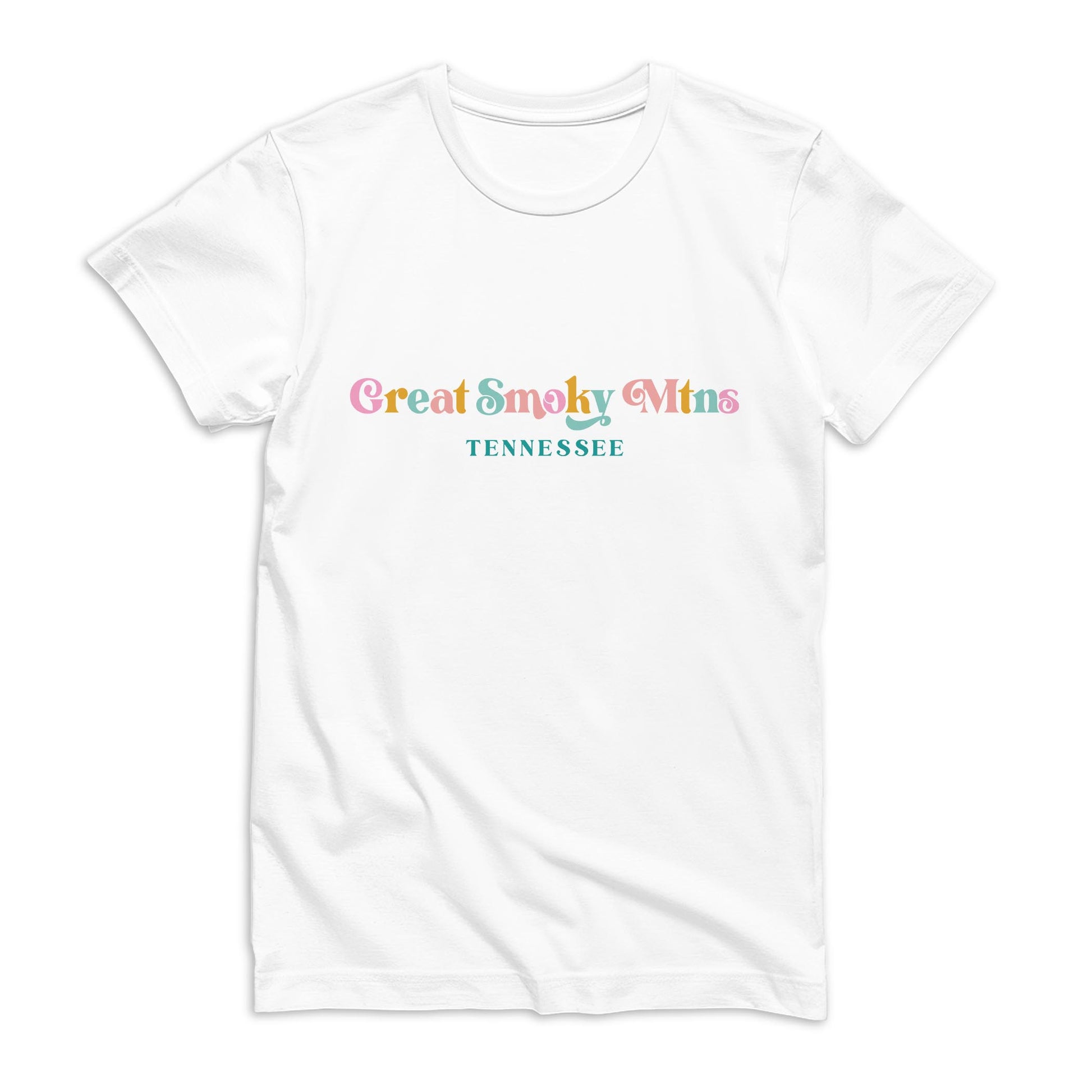 Bella Canvas T-Shirt White-Kalia Local Great Smoky Mtns Tennessee -0