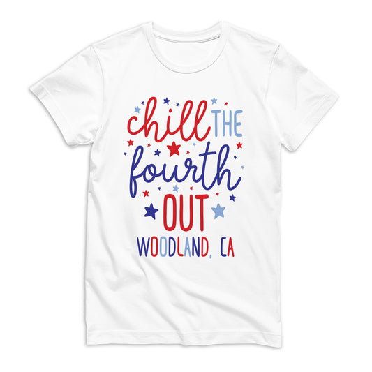 Bella Canvas T-Shirt White-4th of July Woodland California -0