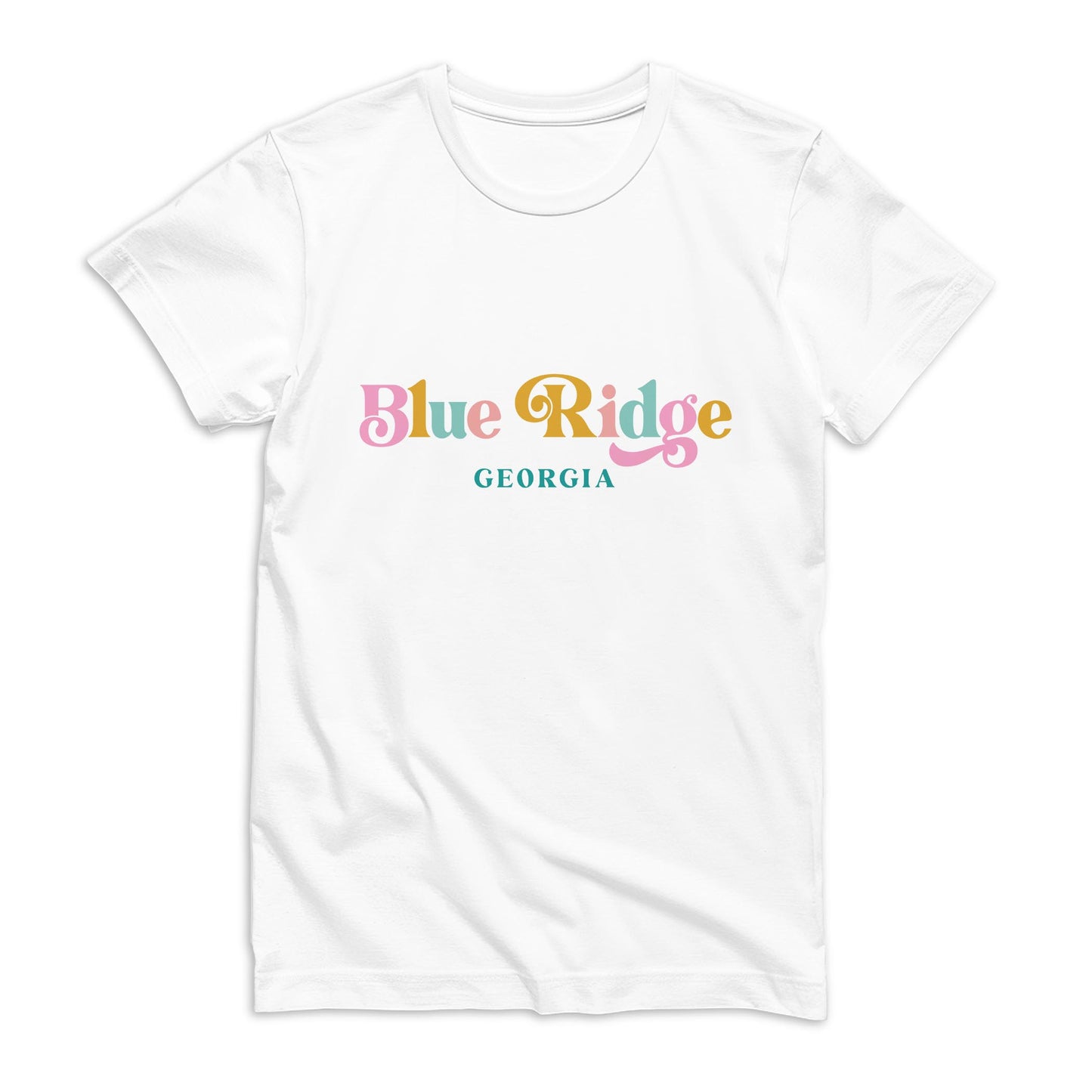 Bella Canvas T-Shirt White-Kalia Floral Blue Ridge Georgia -0