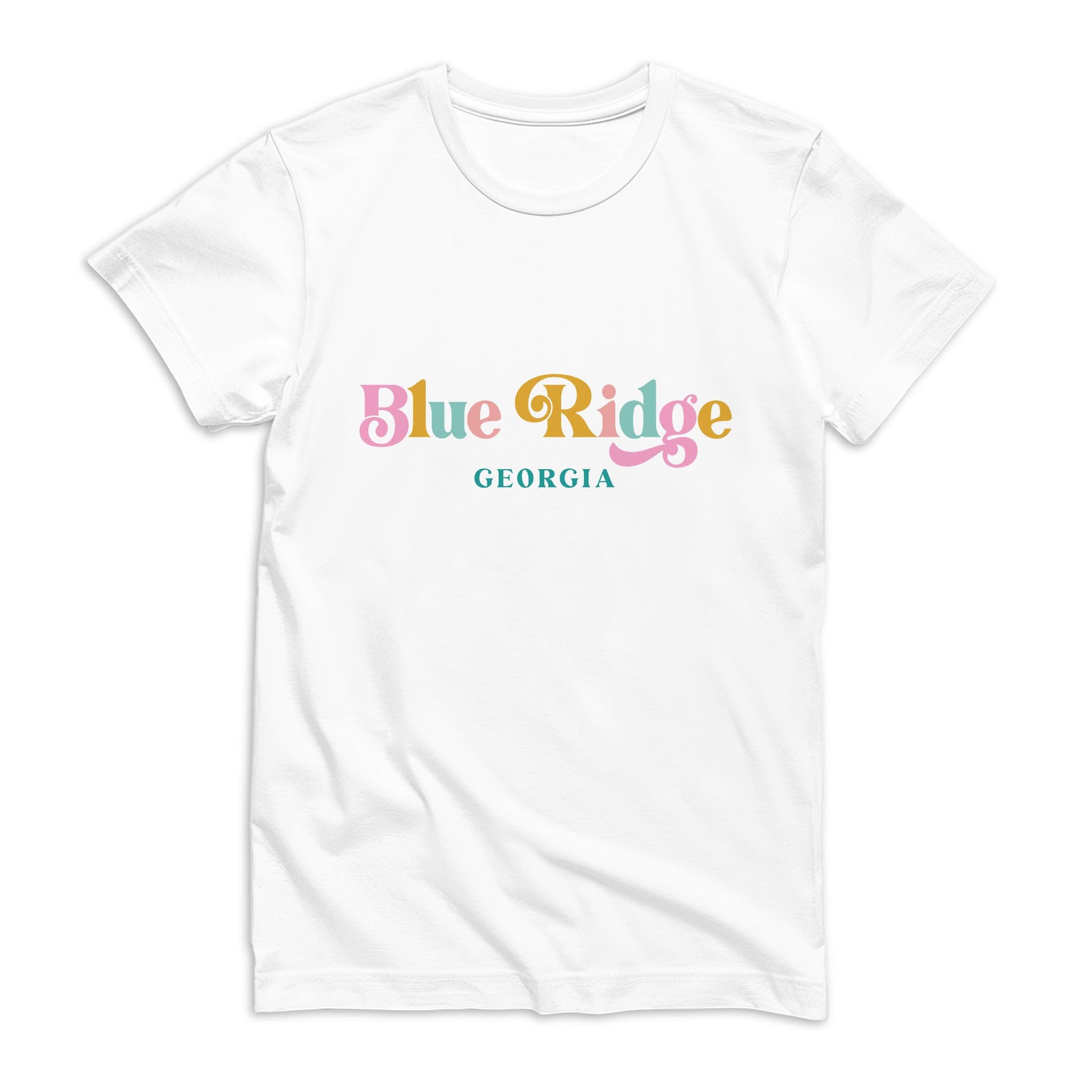 Bella Canvas T-Shirt White-Kalia Floral Blue Ridge Georgia -0