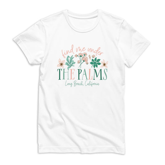 Bella Canvas T-Shirt White-Love+Local Lush Tropics -0