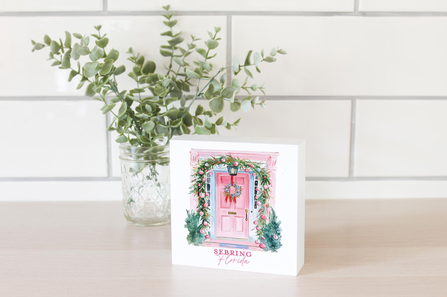 5x5 Wood Block-Blush & Baubles Sebring Florida -2