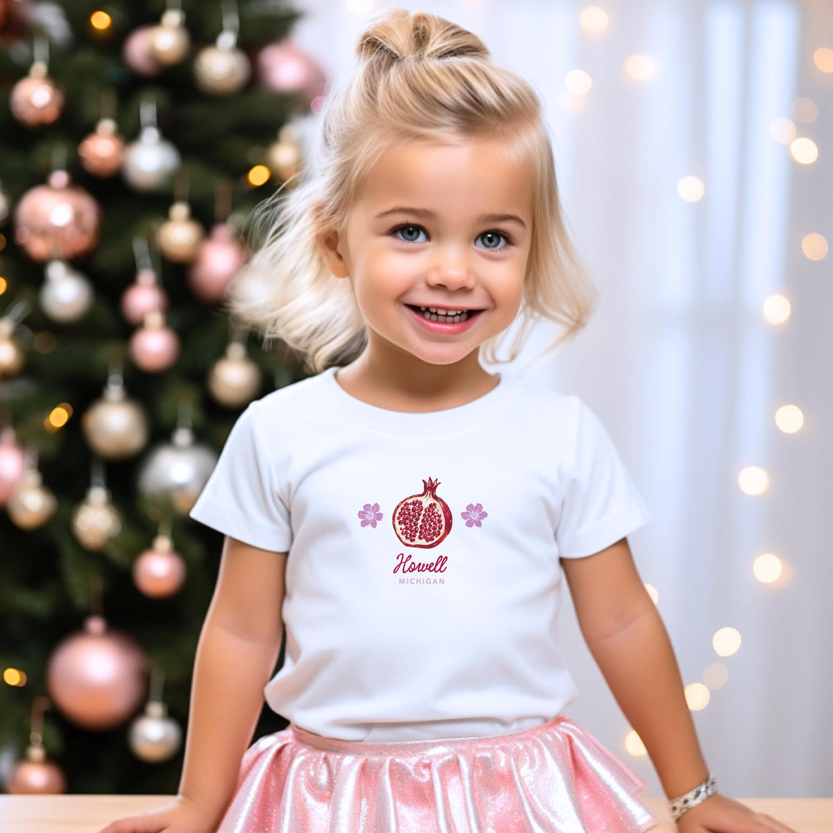Bella Canvas Youth T-Shirt White-Autumn Orchard | Custom | Your City & State -3