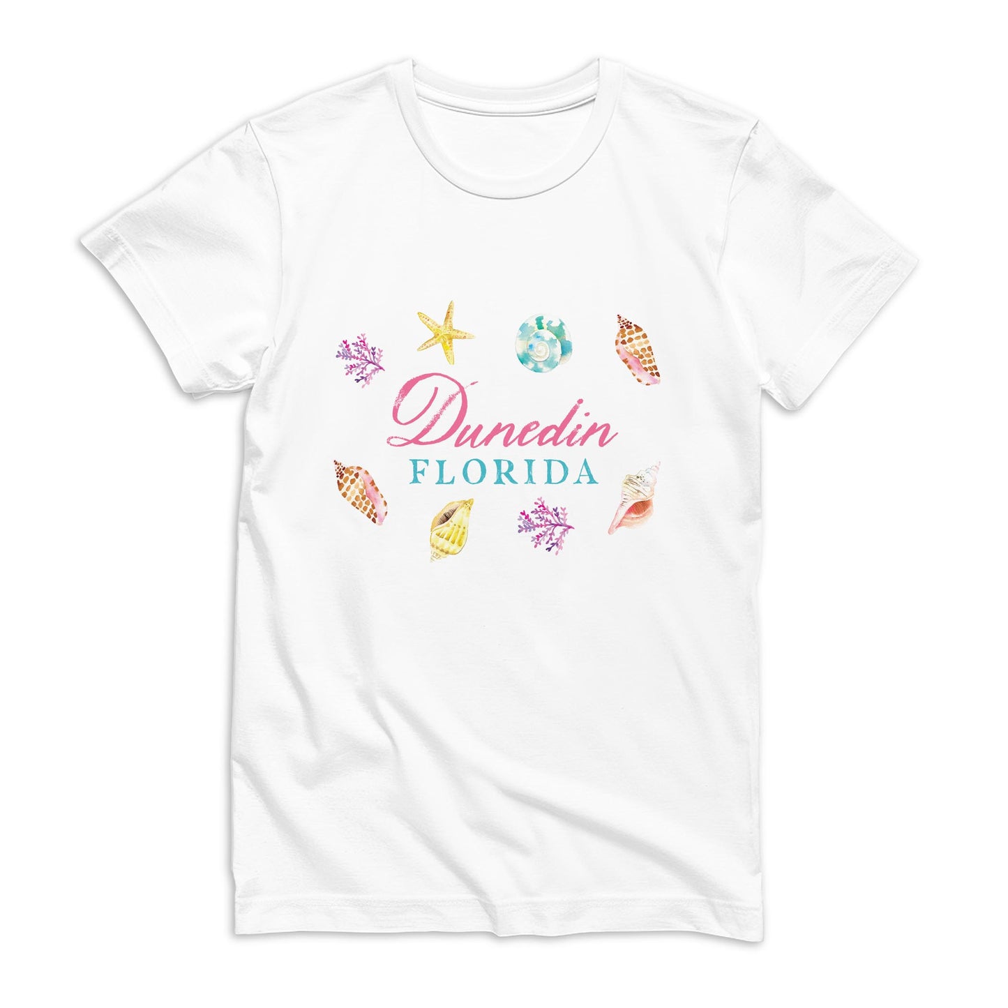 Bella Canvas Youth T-Shirt White-Shells & Shoreline Dunedin Florida -0