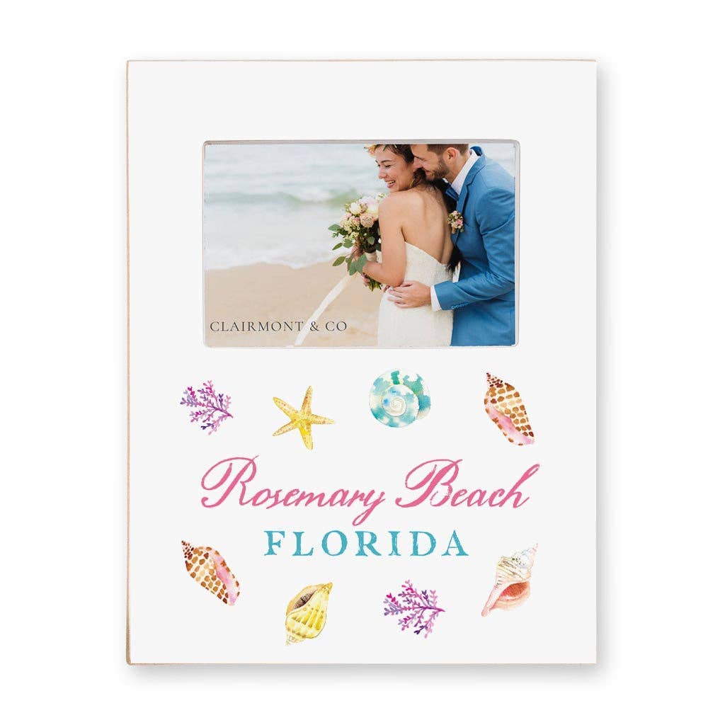 4x6 Picture Frame, Beach, Custom City/State, Resort Gift