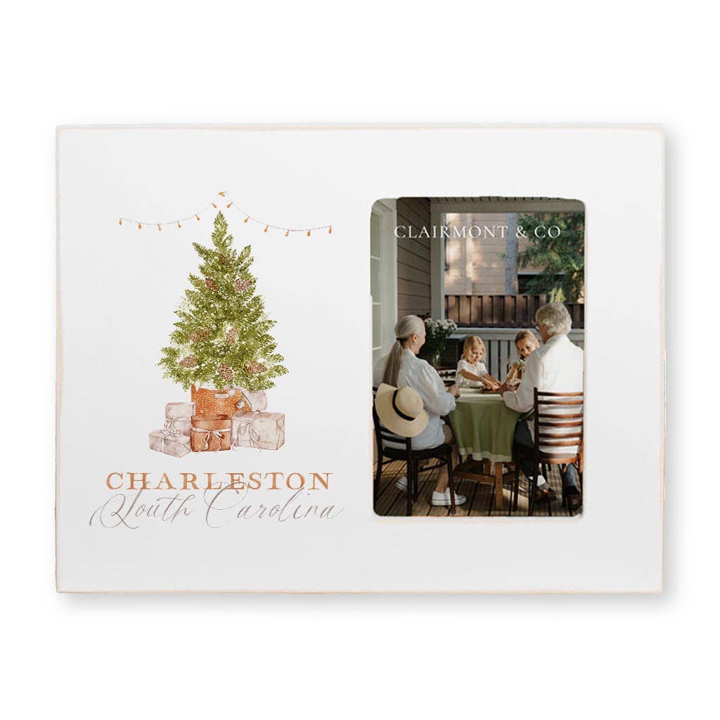 Picture Frame, Christmas Decor, Name Drop, City and State