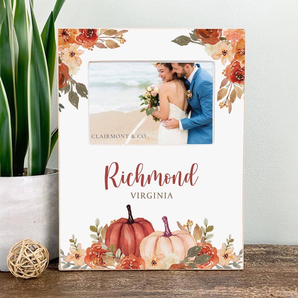 Picture Frame, Fall & Harvest, Pumpkins, Decor, Name Drop