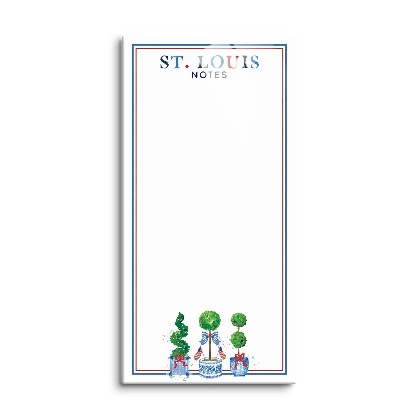 Patriotic Decor Dry Erase Glass Sign, Custom City/State - St. Louis, Missouri