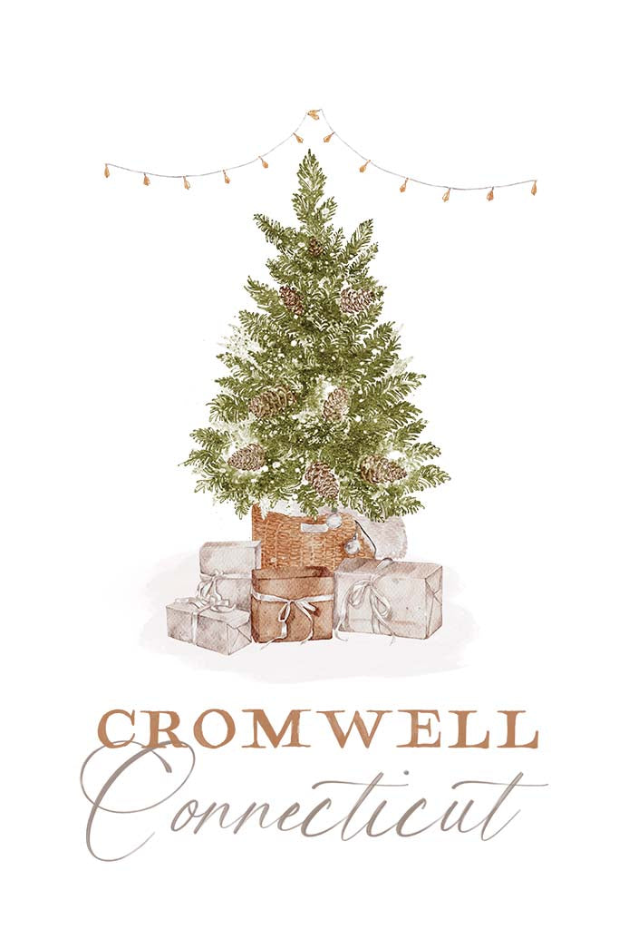 Cotton Tea Towel White-Cottage Tree Cromwell Connecticut -5