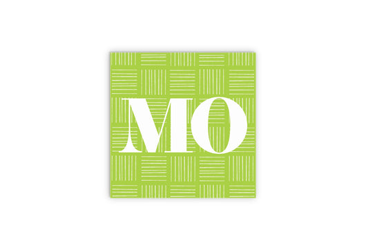 Bright Modern Abbreviated On Green Missouri | Wood Sign | Eaches | Min 2