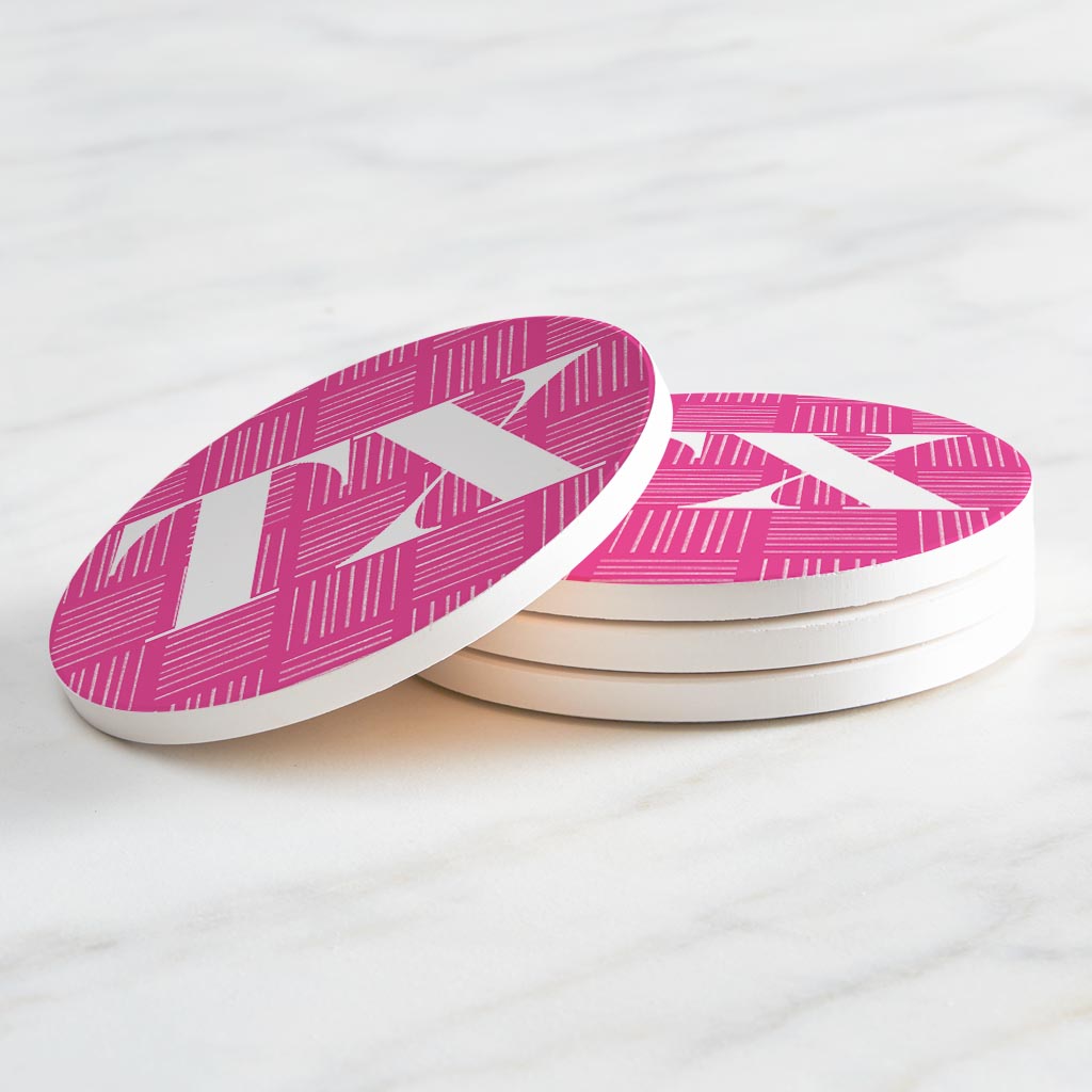 Bright Modern Abbreviated on Pink Texas
