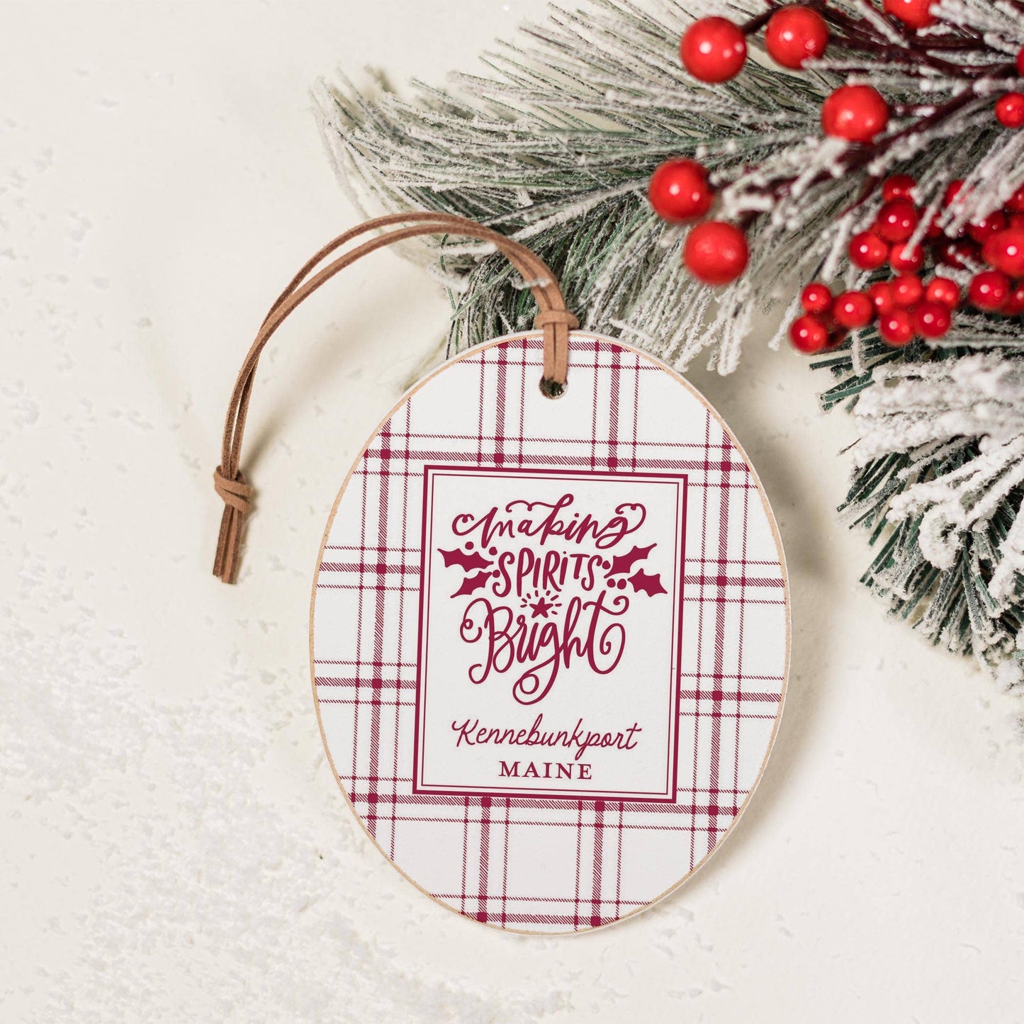 Oval Ornament-Love + Local Winterberry