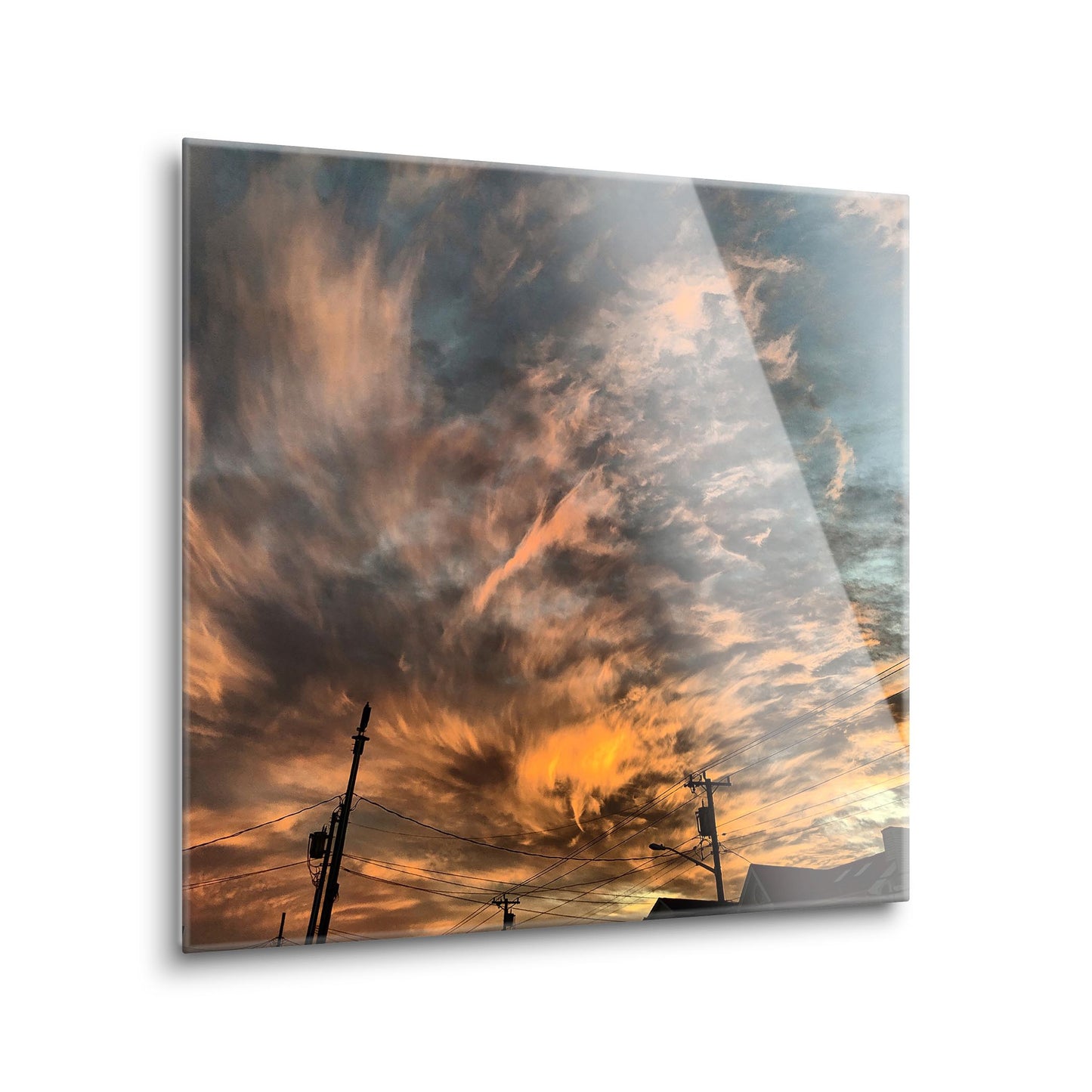 Monokian Ocean City Sky | Hi-Def Glass Art | Eaches | Min 1