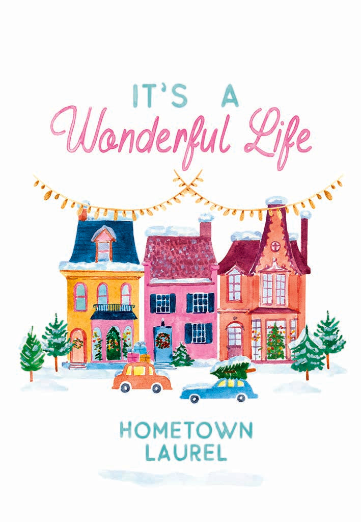 Oval Ornament-It's A Wonderful Life Hometown Laurel -4