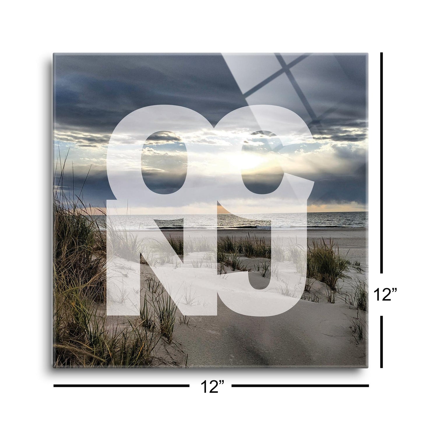 OCNJ Photo With Text | Hi-Def Glass Art | Eaches | Min 1
