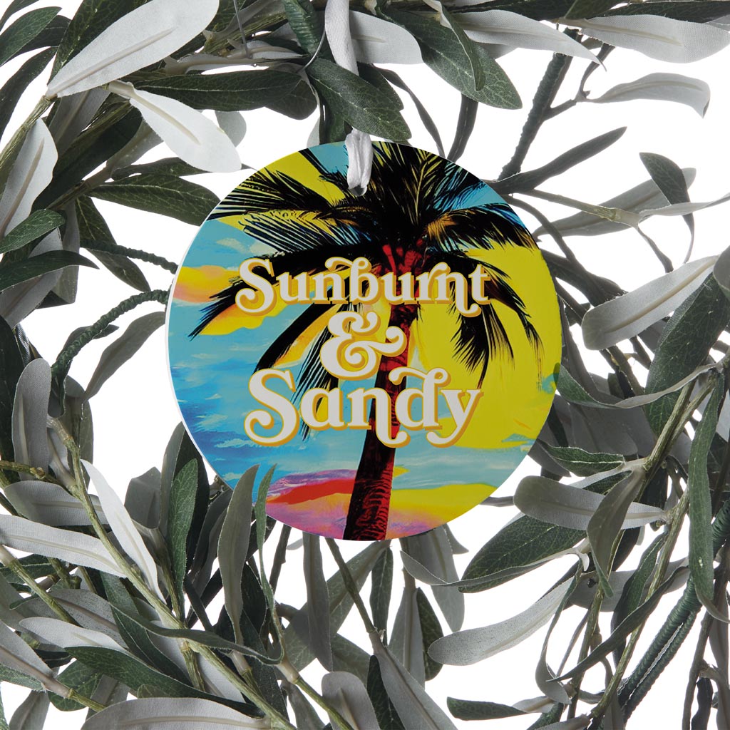 Sunburnt Sandy | Wood Ornament | Eaches | Min 6
