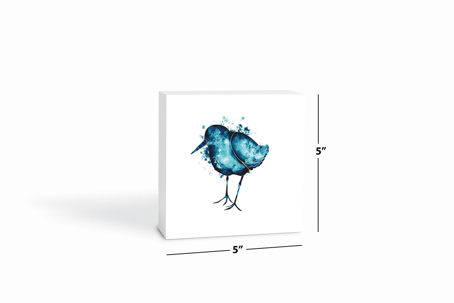 New England Water Color Sand Piper | Wood Block | Eaches | Min 4