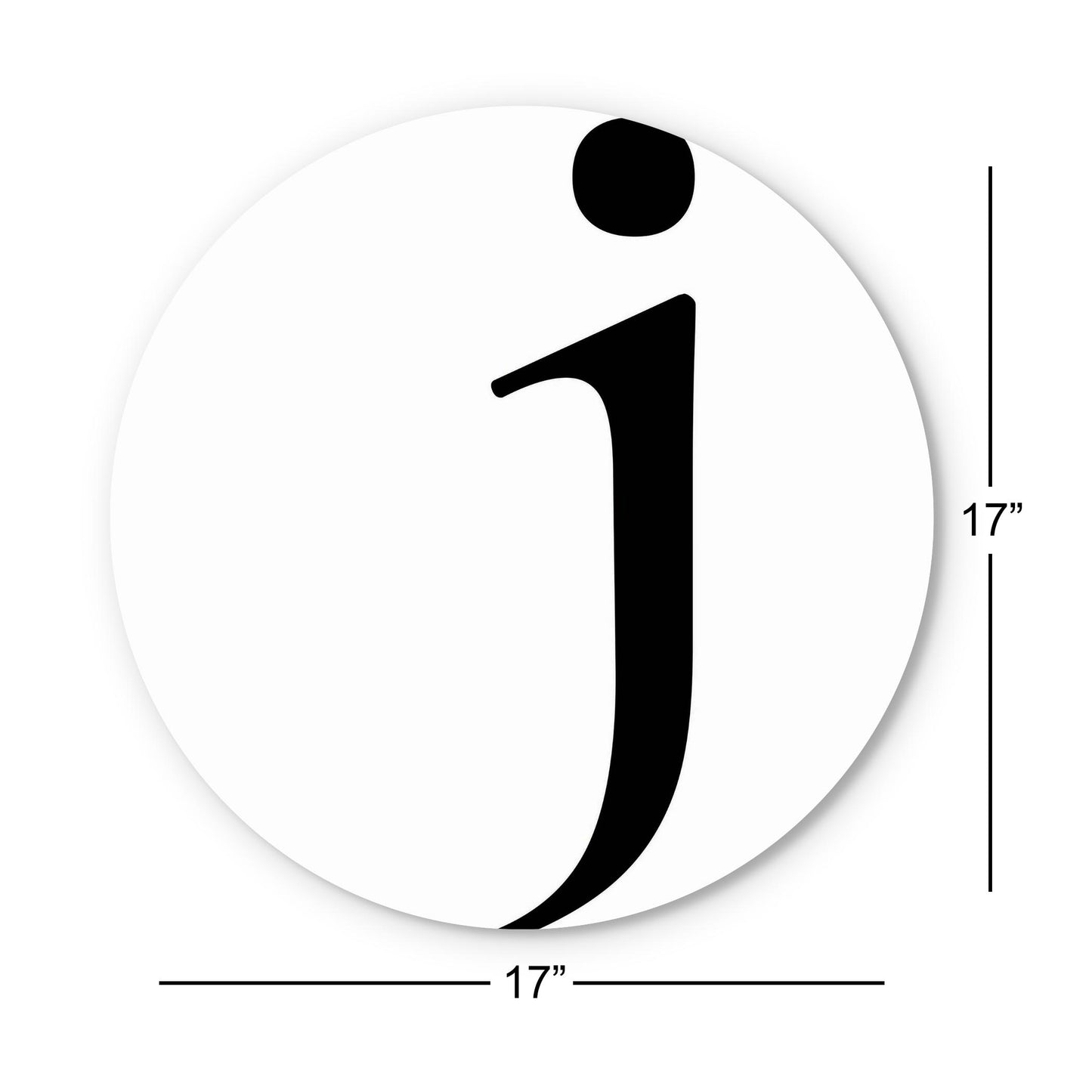 Minimalist Monogram J | Wood Sign | Eaches | Min 1