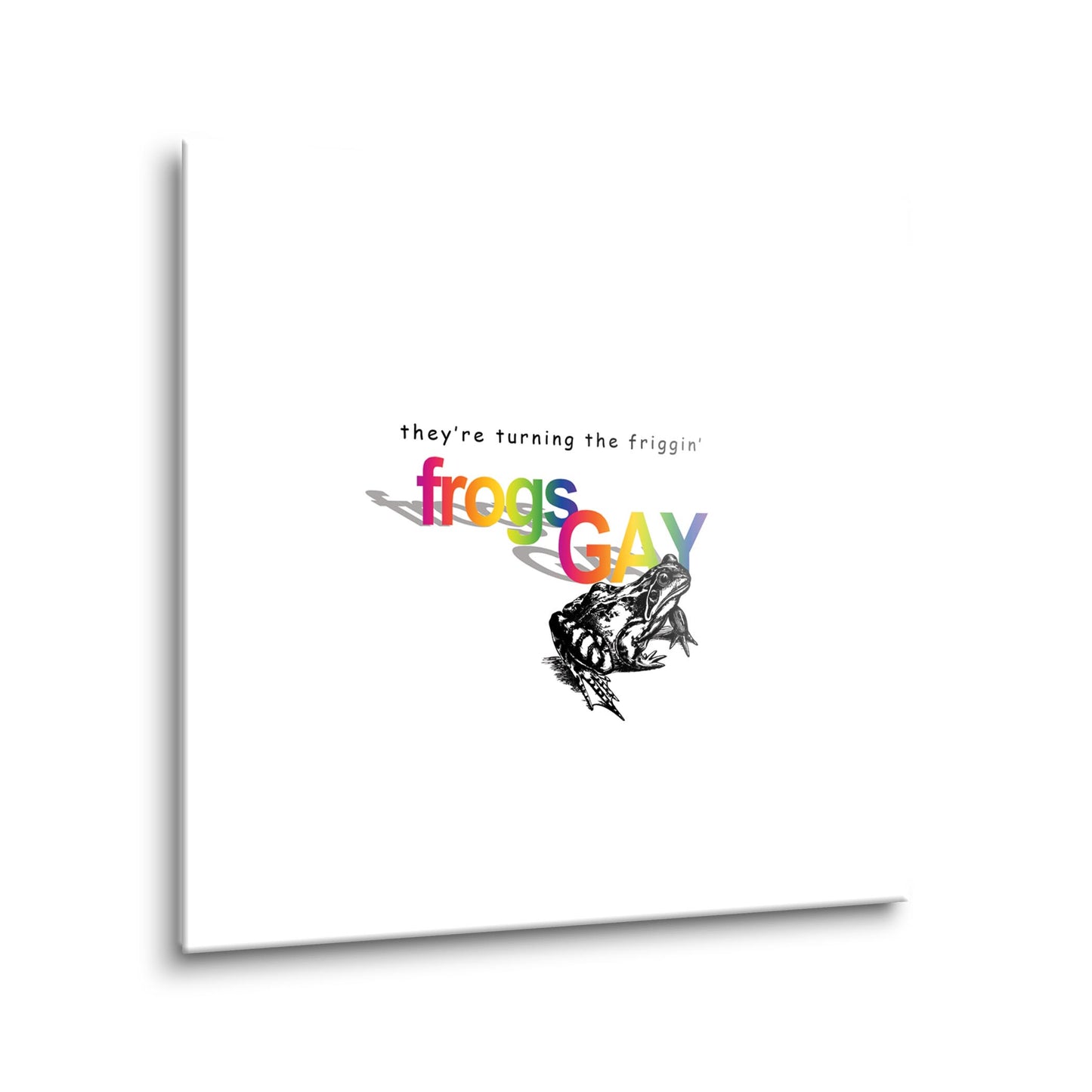 Turning The Frogs Gay| Hi-Def Glass Art | Eaches | Min 2