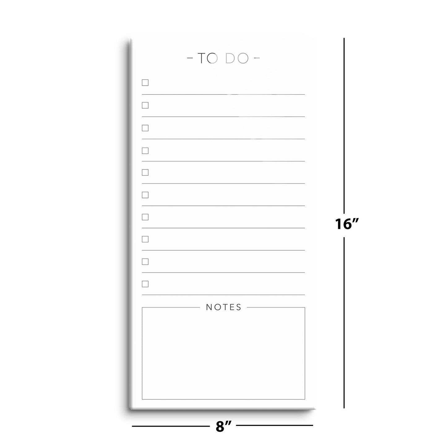 Minimalist To Do List| Hi-Def Glass Art | Eaches | Min 2