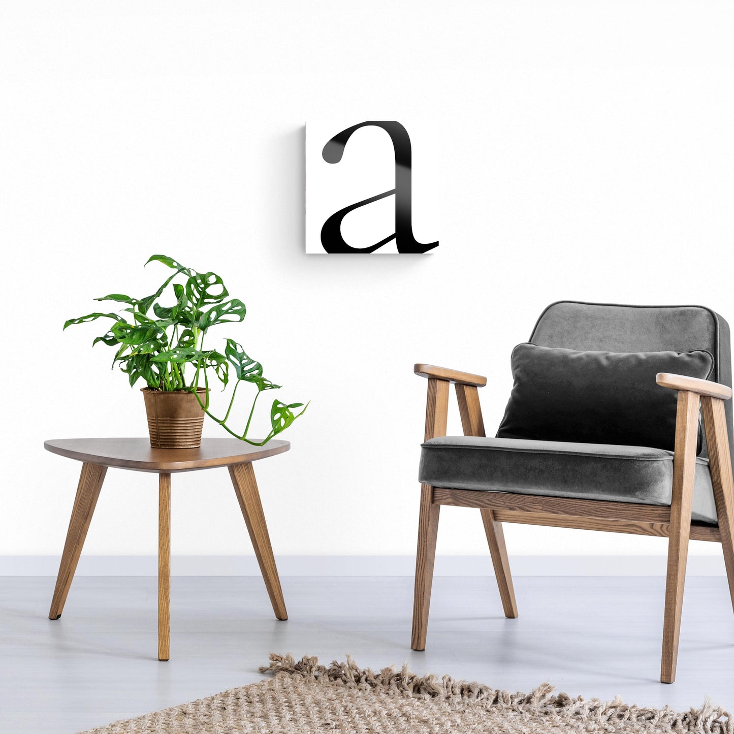 Minimal Monogram A | Hi-Def Glass Art | Eaches | Min 1