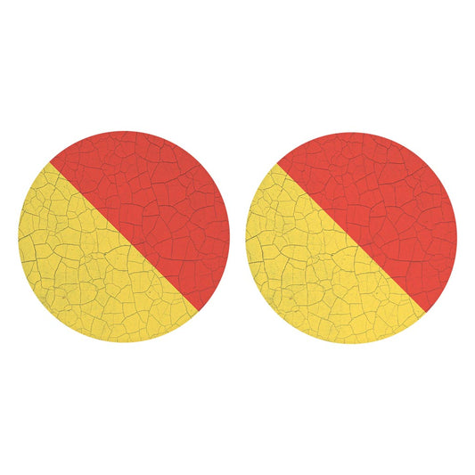 Nautical Flag Oscar| Absorbent Car Coasters | Set of 2 | Min 4