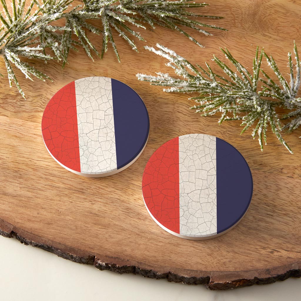 Nautical Flag Tango | Absorbent Car Coasters | Set of 2 | Min 4