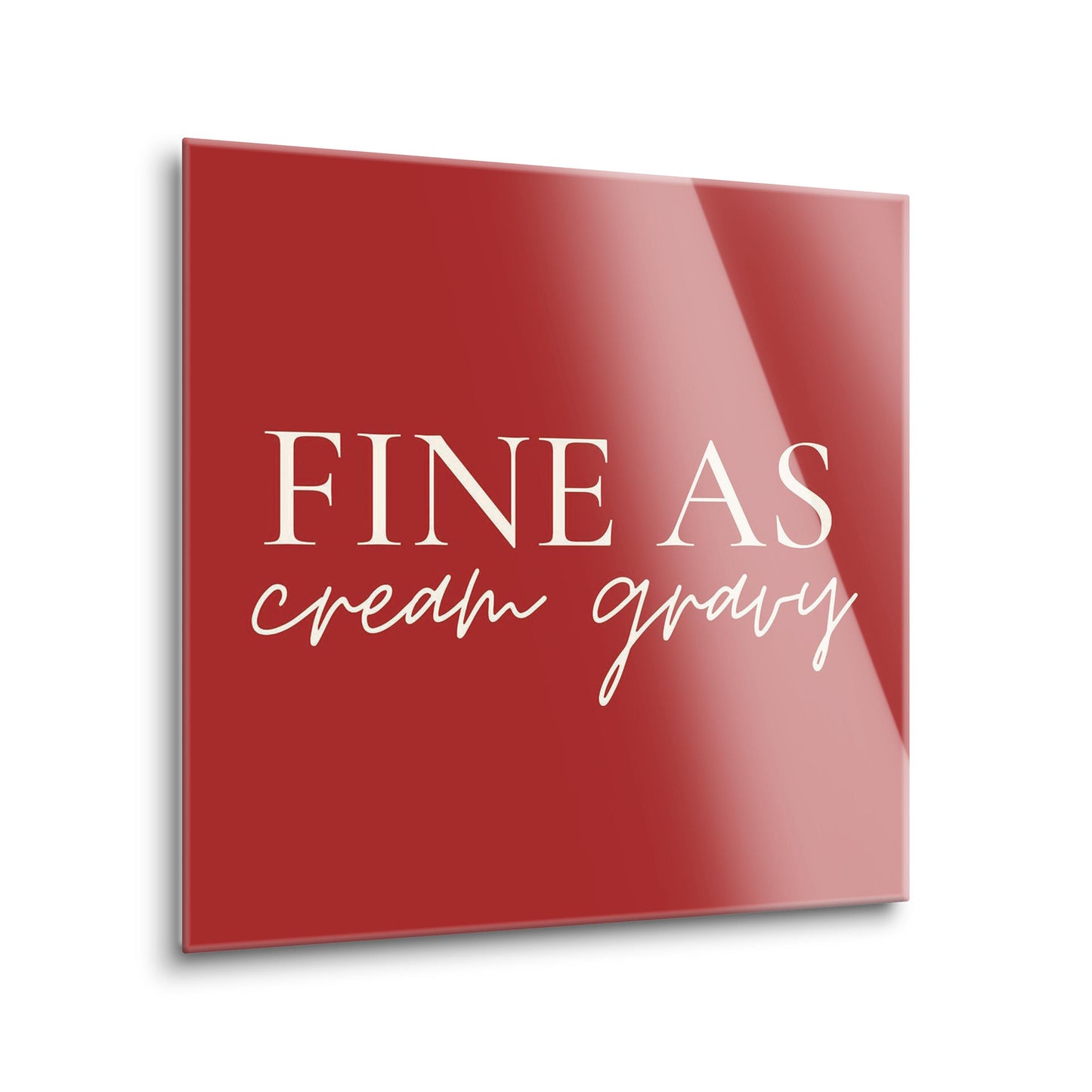 Modern Minimalist Texas Fine As Gravy | Hi-Def Glass Art | Eaches | Min 2