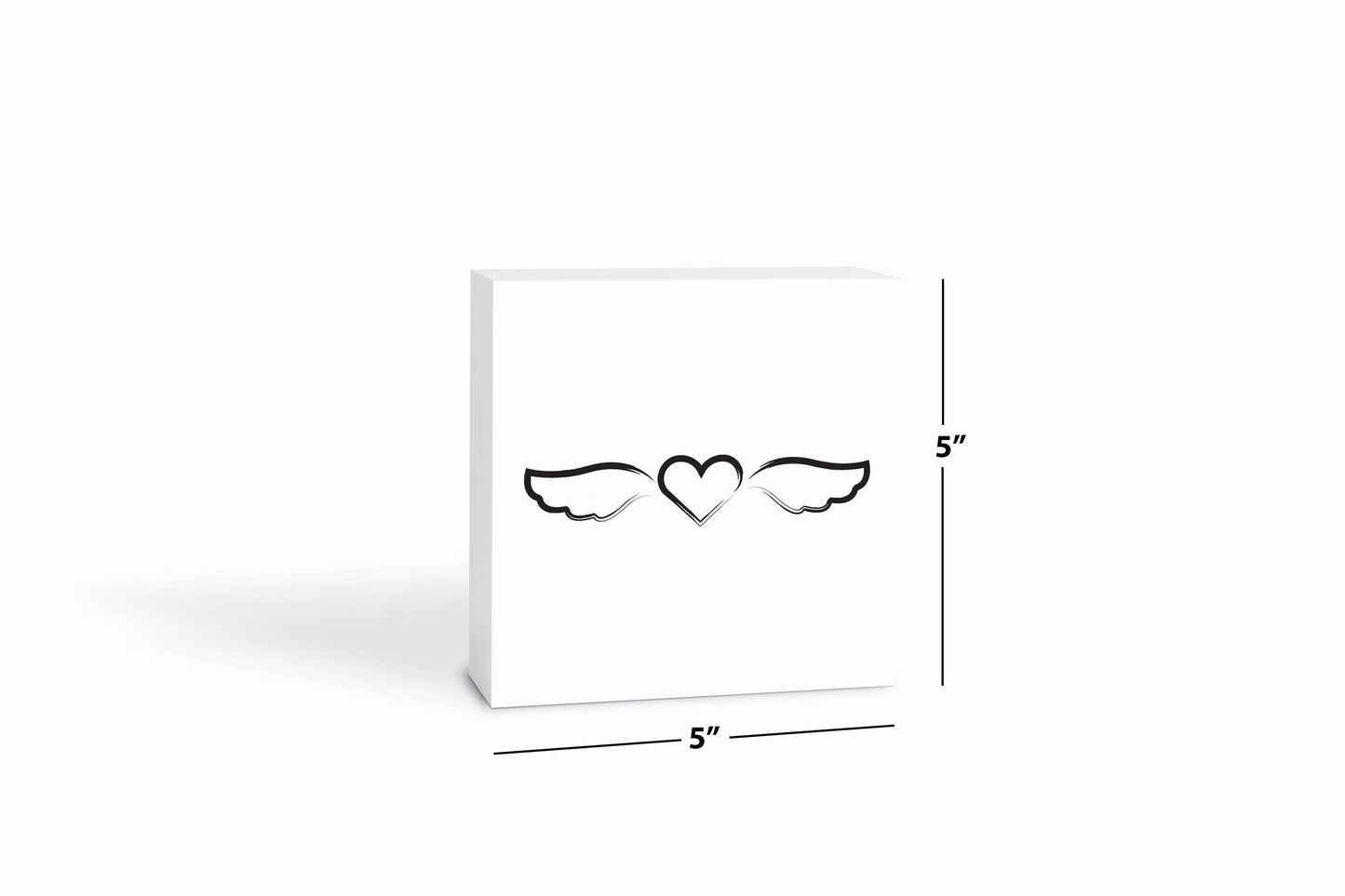 Modern Minimalist Mothers Day Angel Wings | Wood Block | Eaches | Min 4