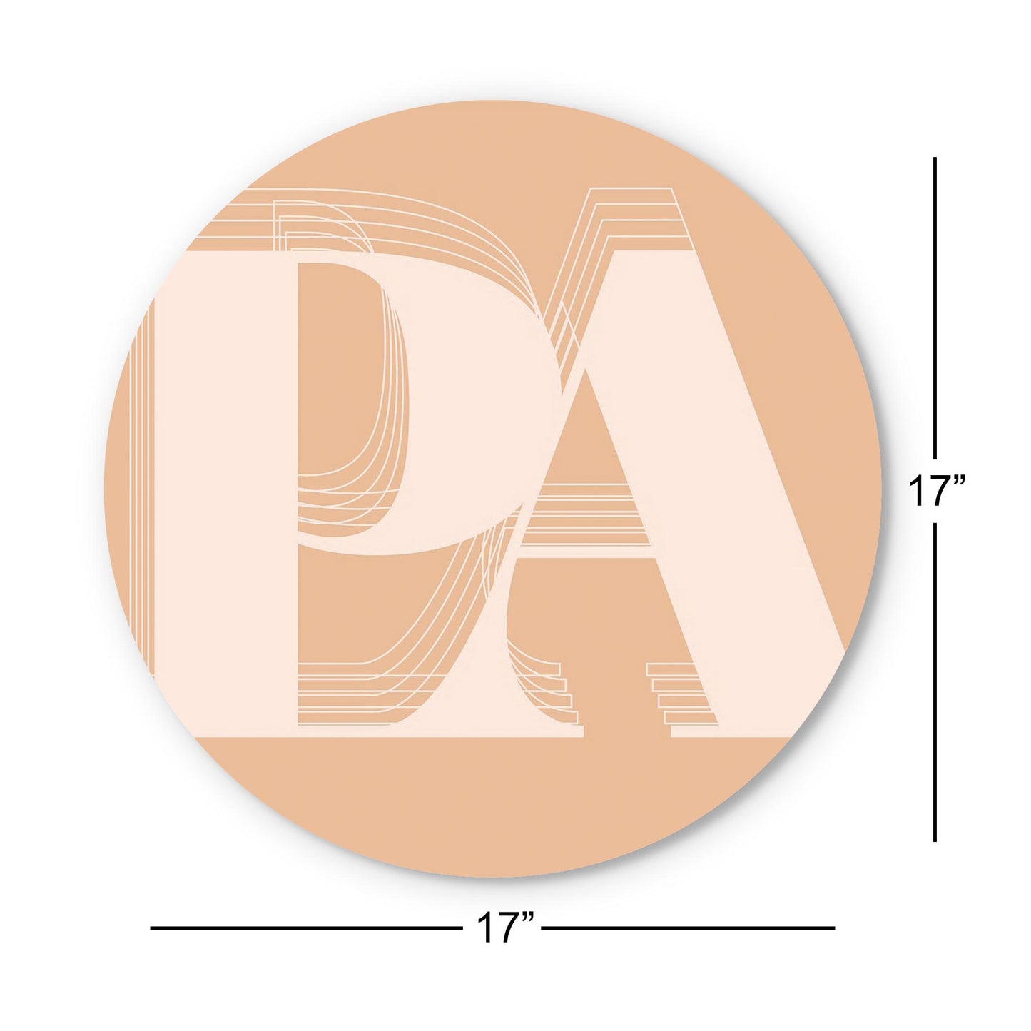 Modern Minimalist Pennsylvania Pa Initials Light | Wood Sign | Eaches | Min 1