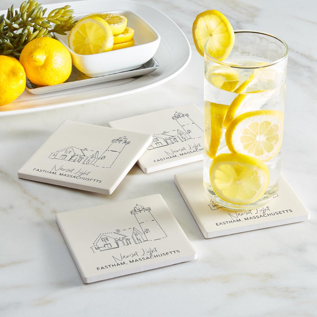 Nauset Light| Absorbent Coasters | Set of 4 | Min 2