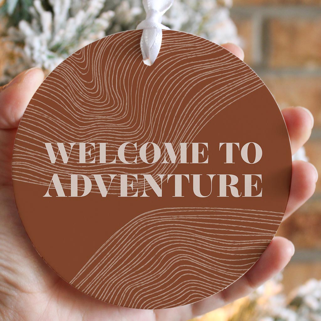 Modern Minimalist Pennsylvania Adventure Quip| Wood Ornament | Eaches | Min 6