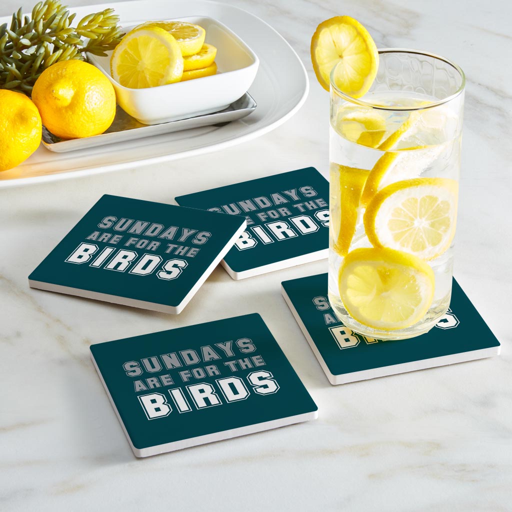 Modern Minimalist Pennsylvania Bird Sundays| Absorbent Coasters | Set of 4 | Min 2
