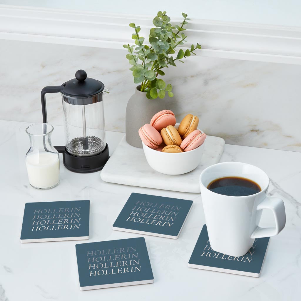 Modern Minimalist Arkansas Hollerin | Absorbent Coasters | Set of 4 | Min 2