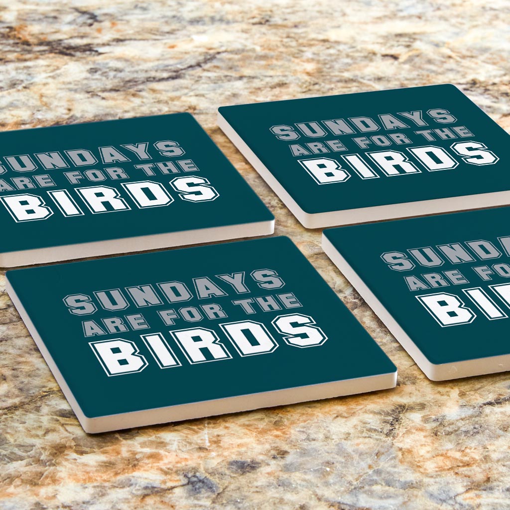 Modern Minimalist Pennsylvania Bird Sundays| Absorbent Coasters | Set of 4 | Min 2