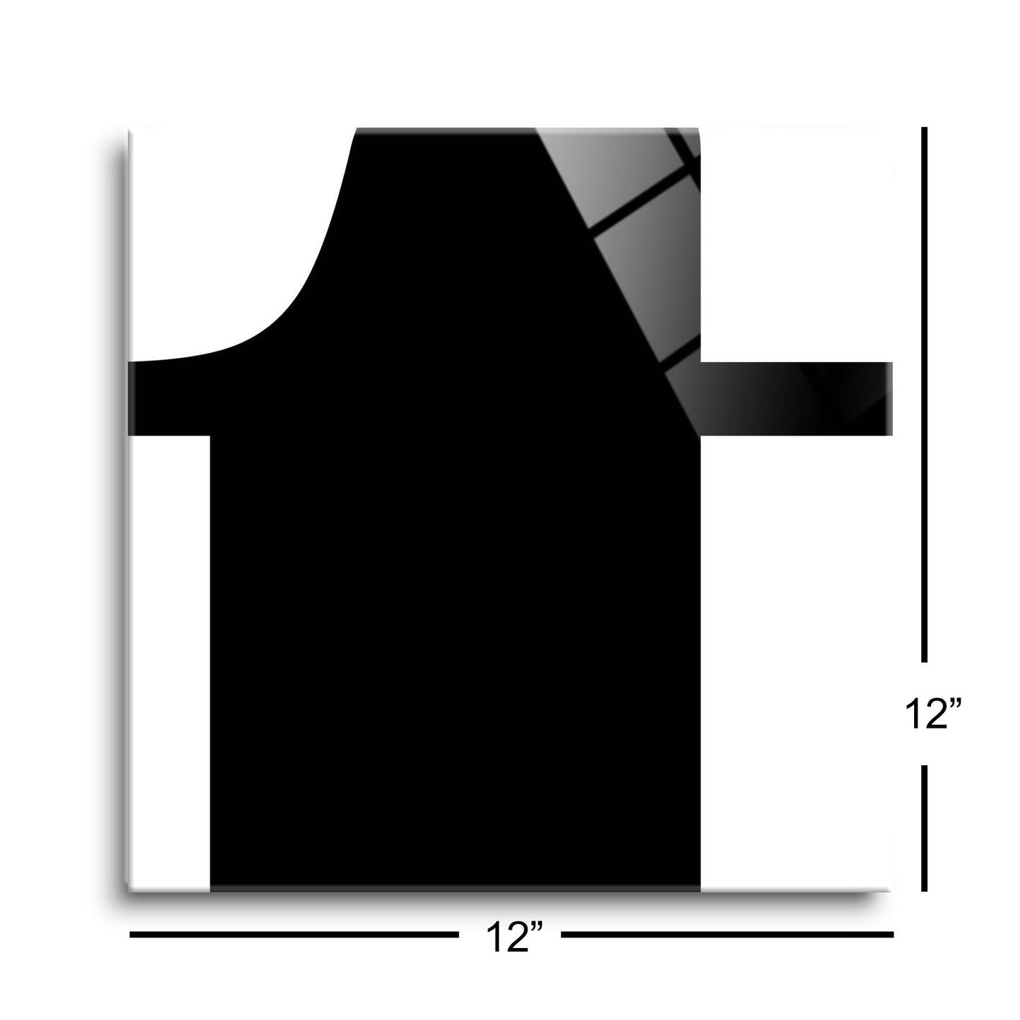 Fun Chunky Monogram T | Hi-Def Glass Art | Eaches | Min 1