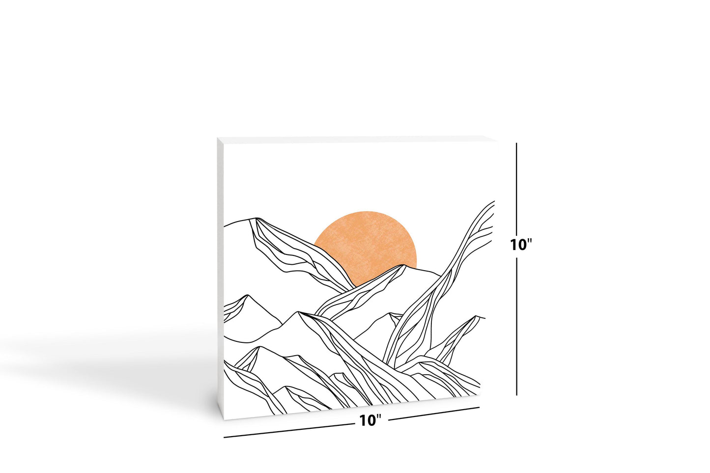 White Mountain Sun Lines | Wood Block | Eaches | Min 2