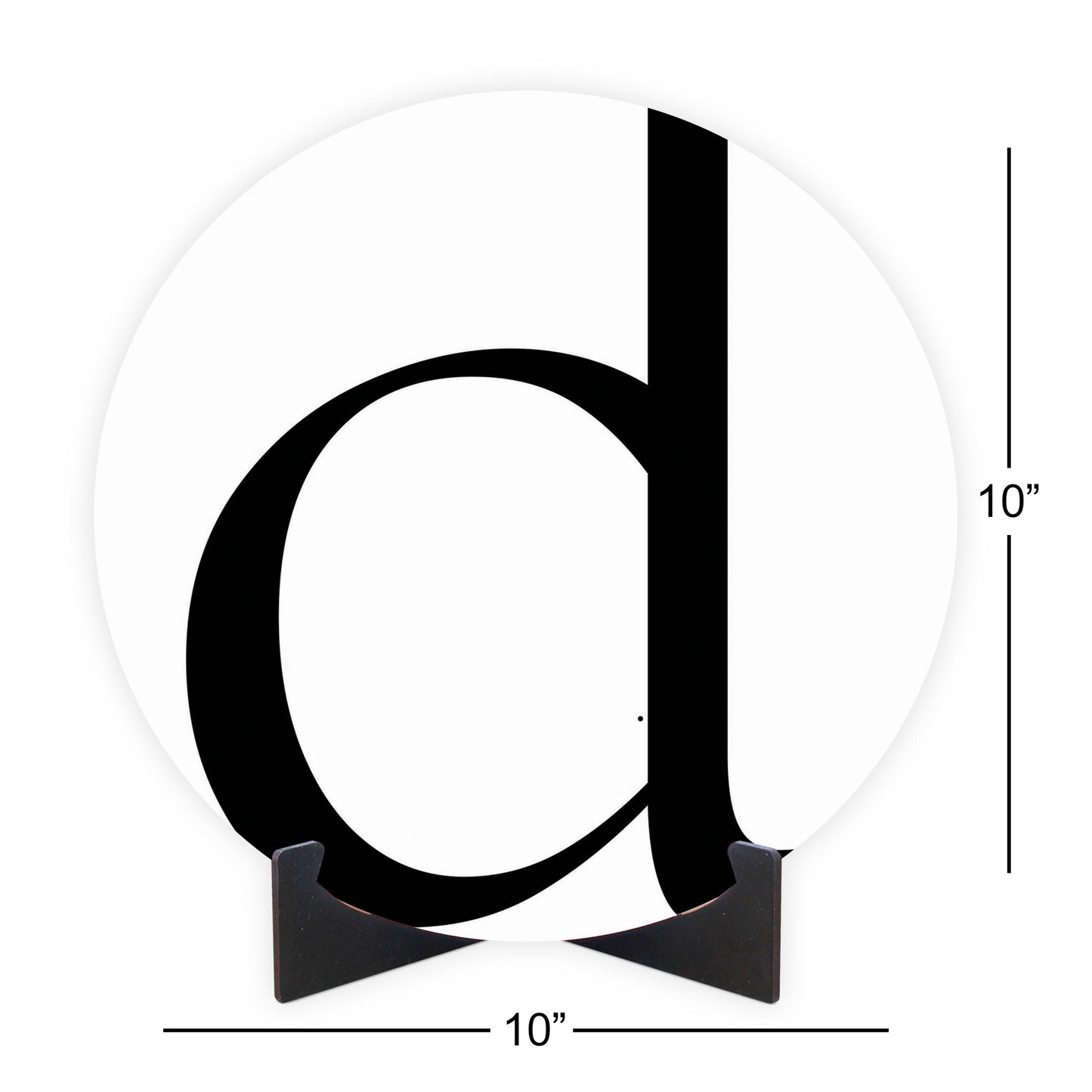 Minimalist Monogram D| Wood Sign | Eaches | Min 1