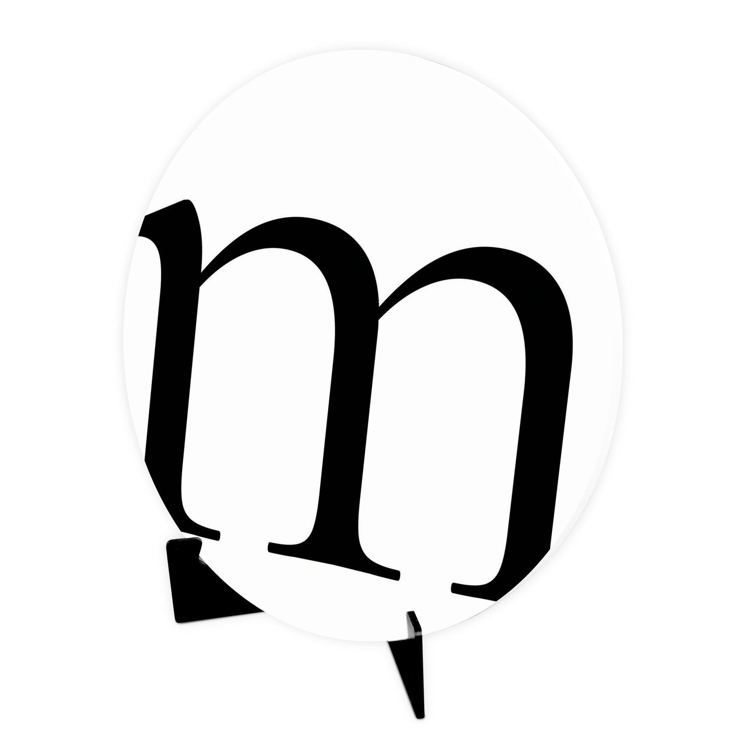 Minimalist Monogram M | Wood Sign | Eaches | Min 1