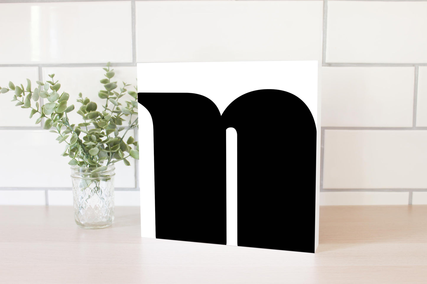 Fun Chunky Monogram N | Wood Block | Eaches | Min 2