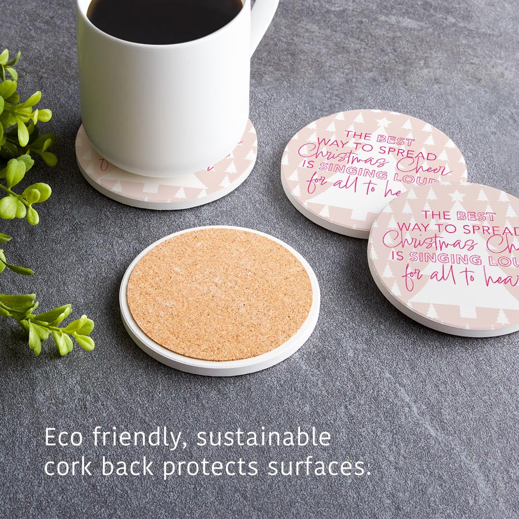 Christmas Cheer| Absorbent Coasters | Set of 4 | Min 2