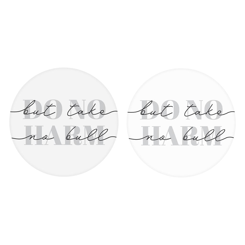 Modern Do No Harm Take No Bull Texas| Absorbent Car Coasters | Set of 2 | Min 4