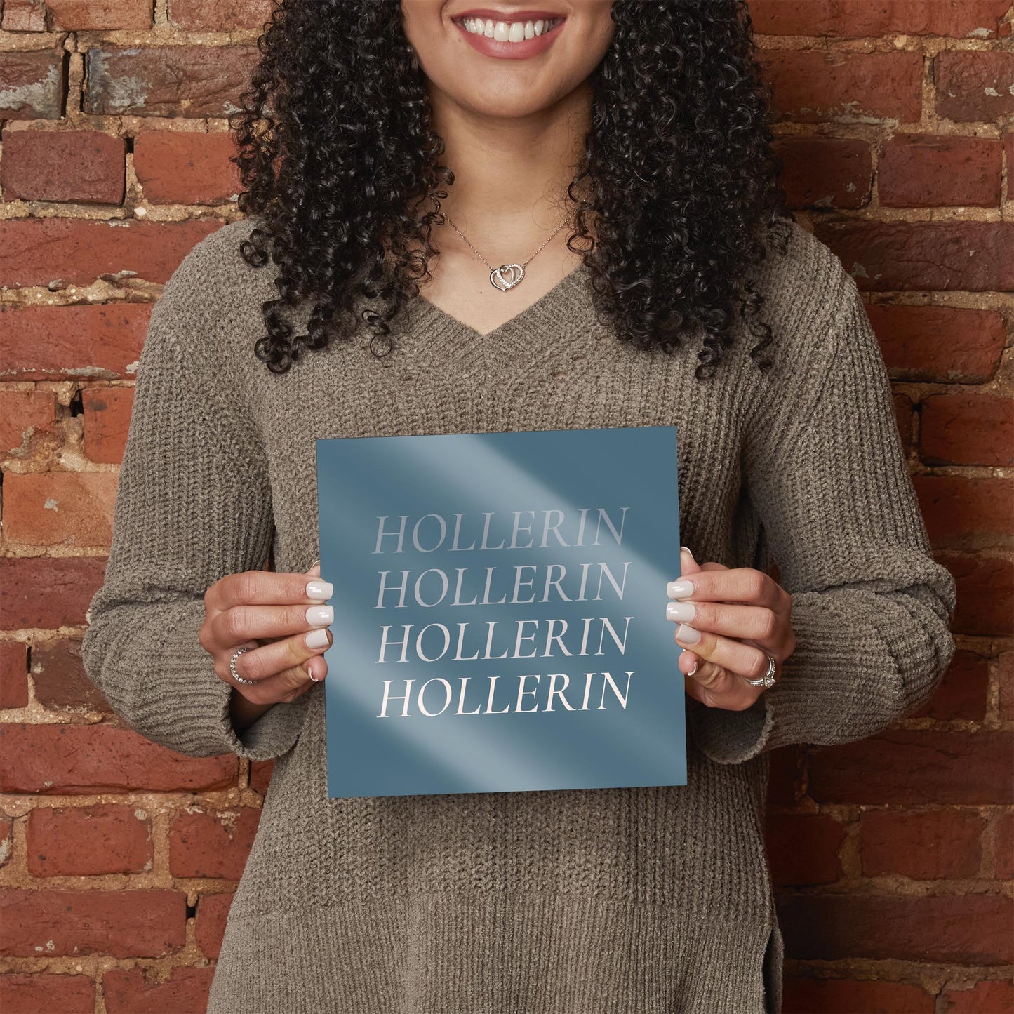 Modern Minimalist Arkansas Hollerin | Hi-Def Glass Art | Eaches | Min 2