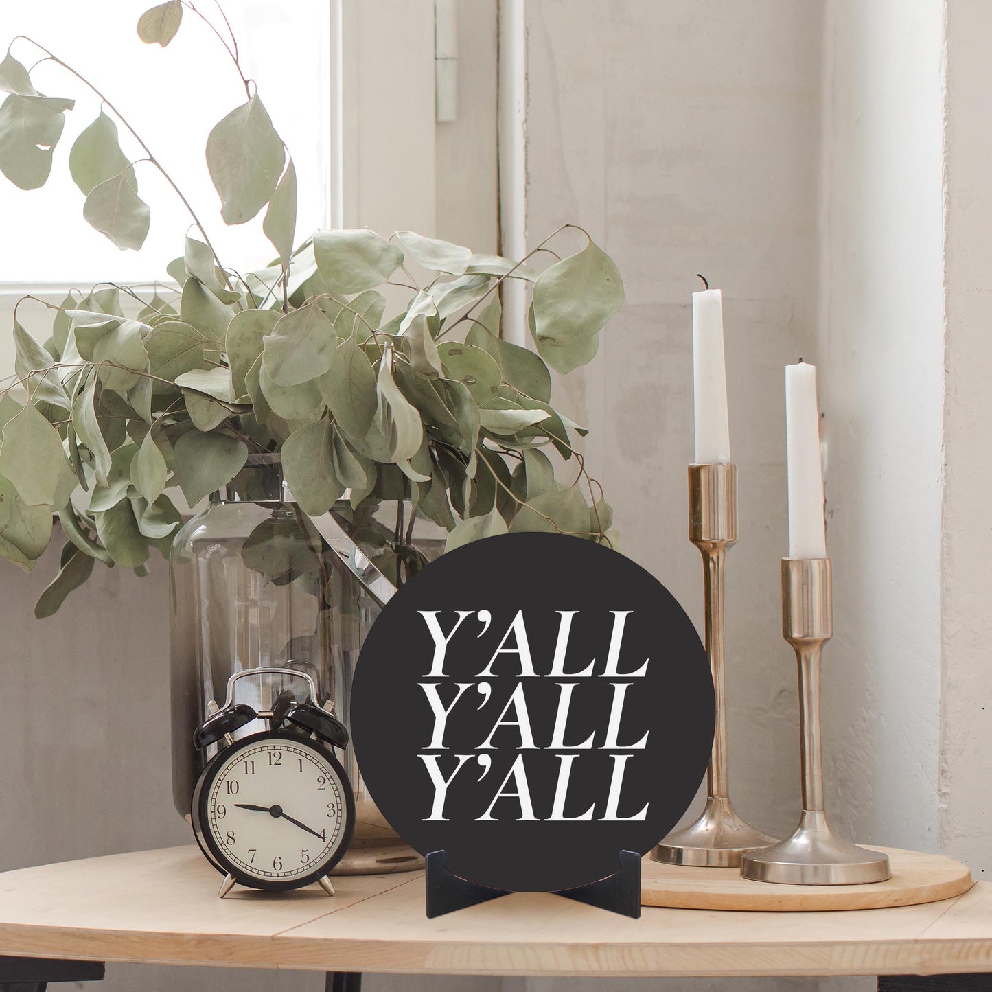 Minimalistic B&W Texas Yall | Wood Sign | Eaches | Min 1