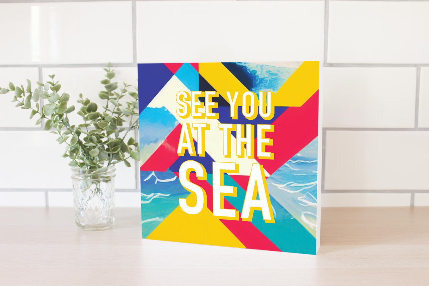 See You At The Sea | Wood Block | Eaches | Min 2