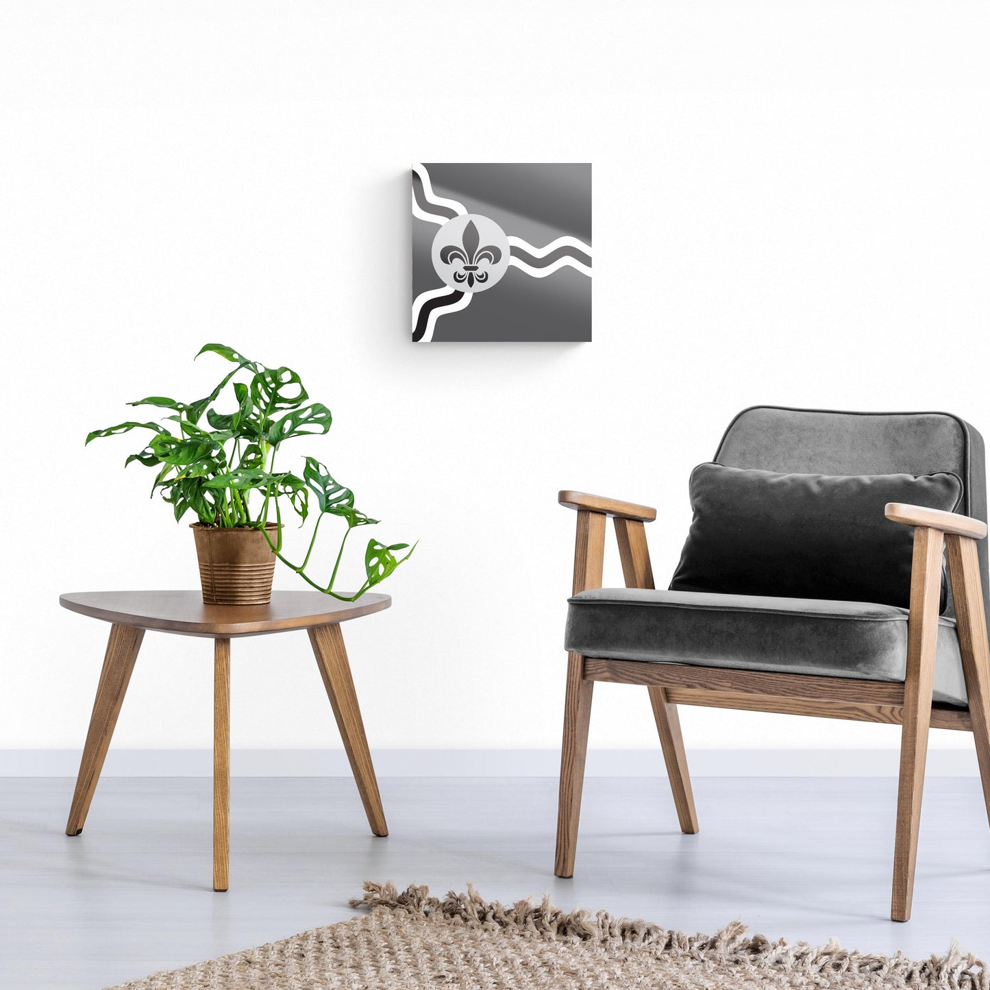 Minimalist B&W Missouri St Louis Flag | Hi-Def Glass Art | Eaches | Min 1