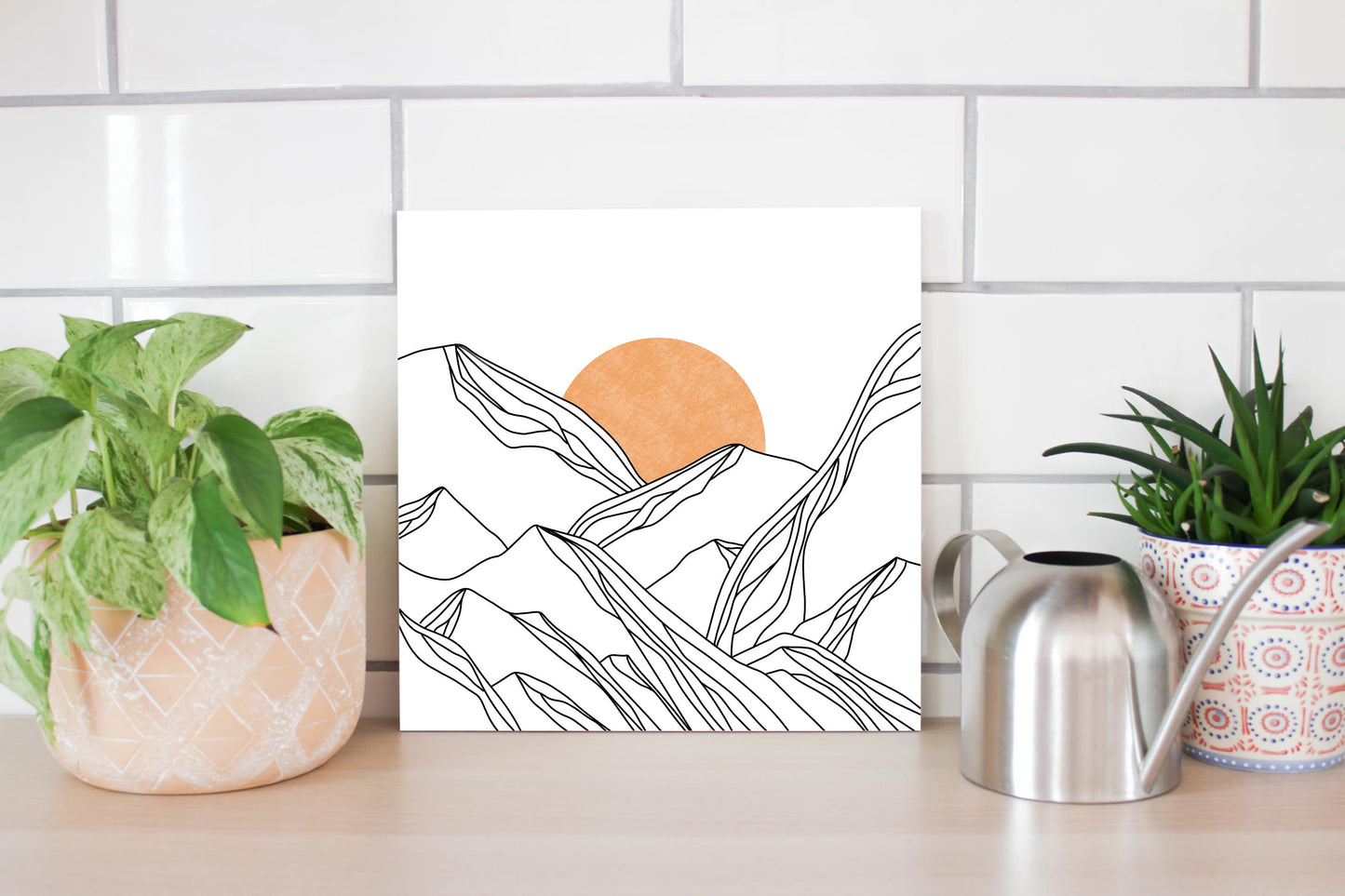 White Mountain Sun Lines | Wood Sign | Eaches | Min 2