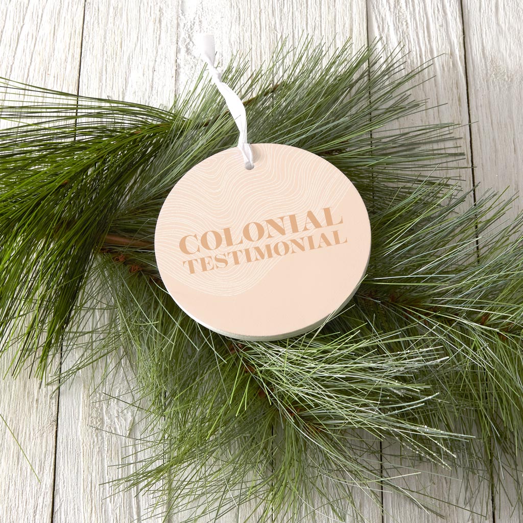 Modern Minimalist Pennsylvania Colonial Quip| Wood Ornament | Eaches | Min 6